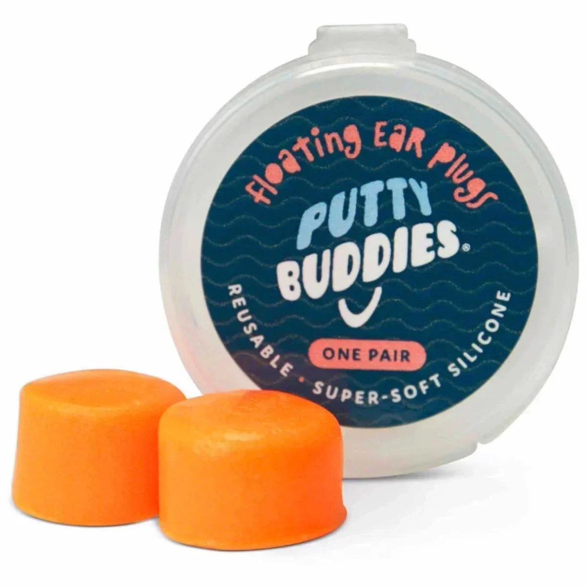 Putty Buddies Floating Ear Plugs in Orange