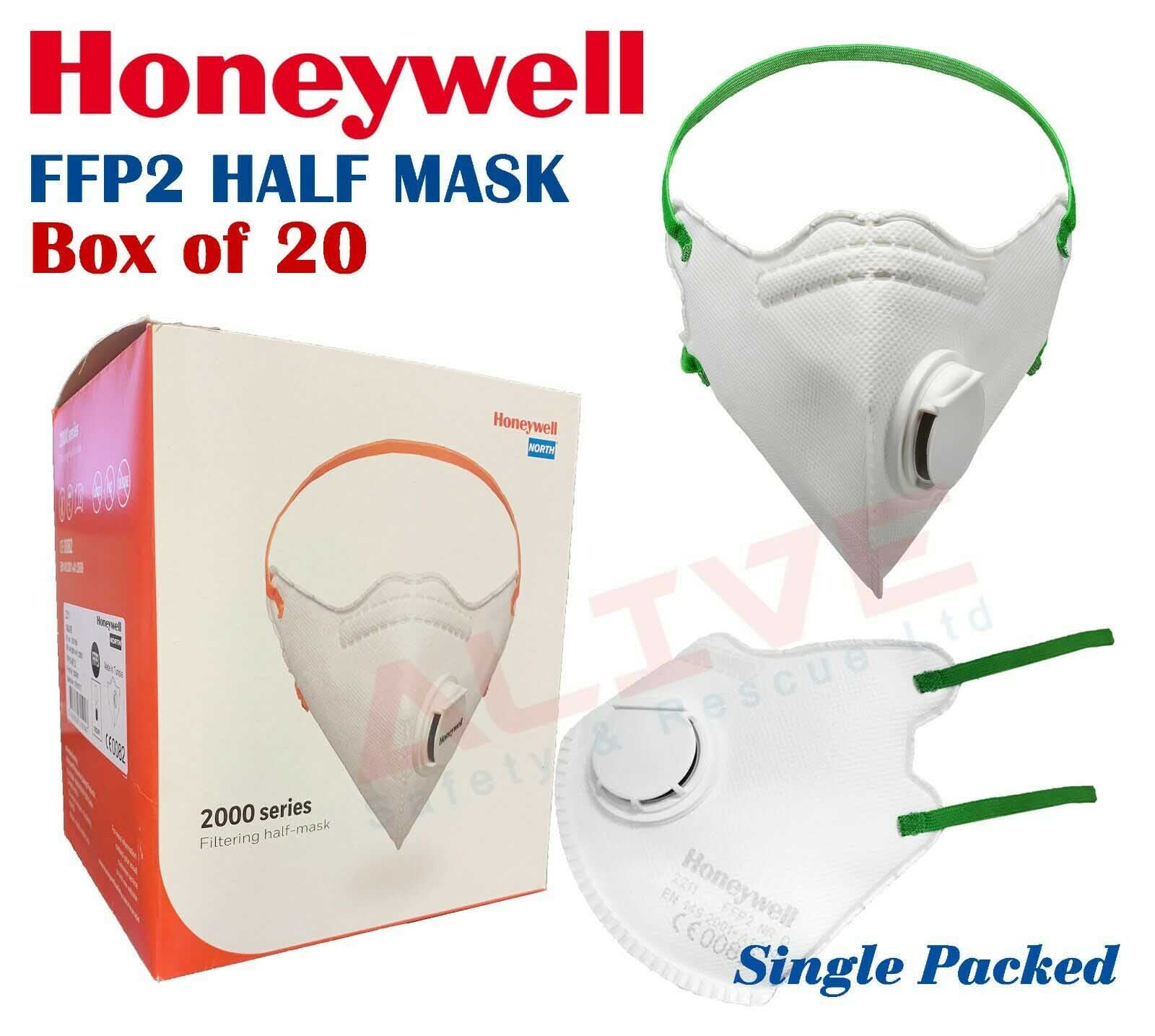 Honeywell 2211 FFP2 NR D Valved Mask - Box