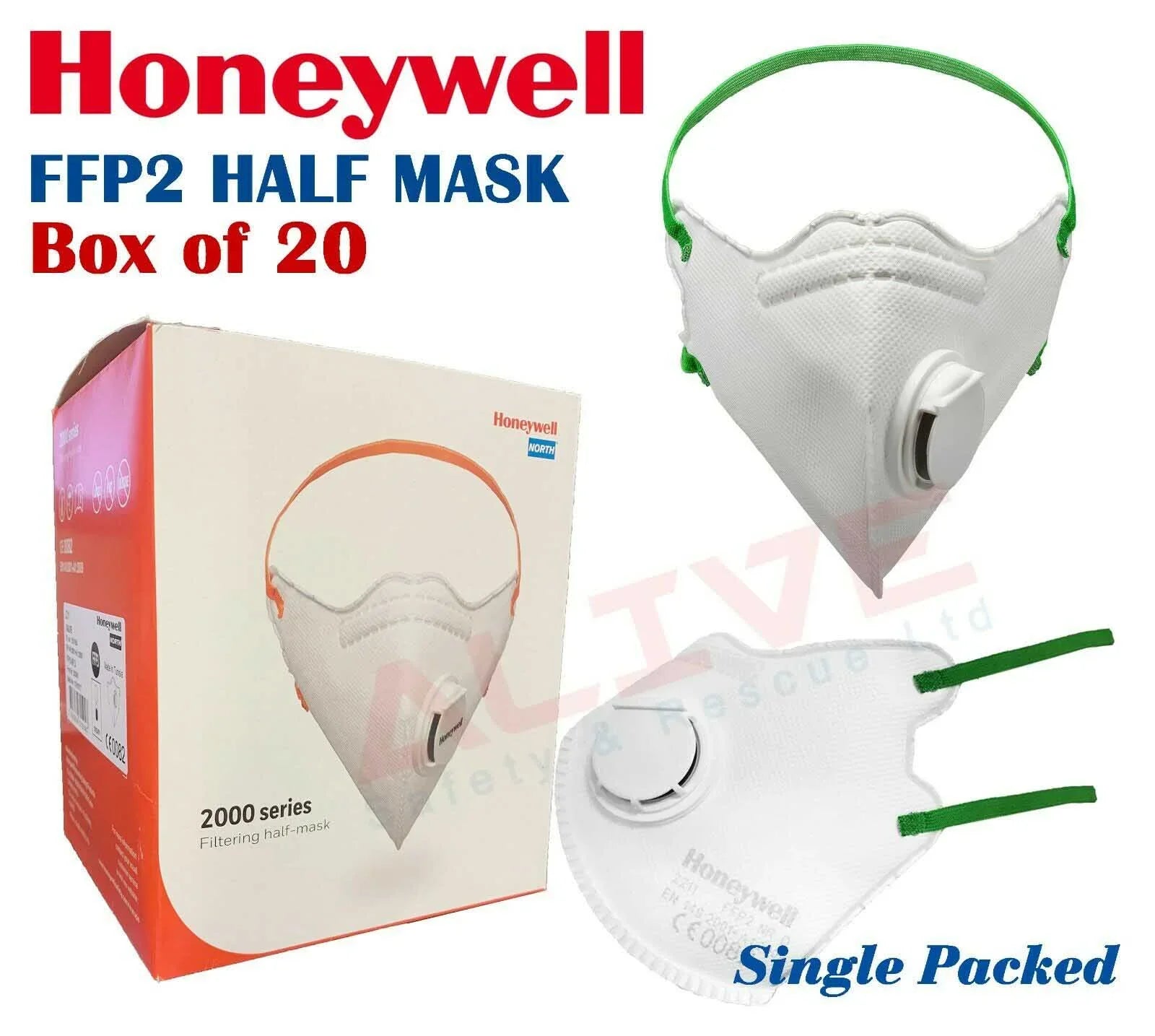 Honeywell 2211 FFP2 NR D Valved Mask - Box
