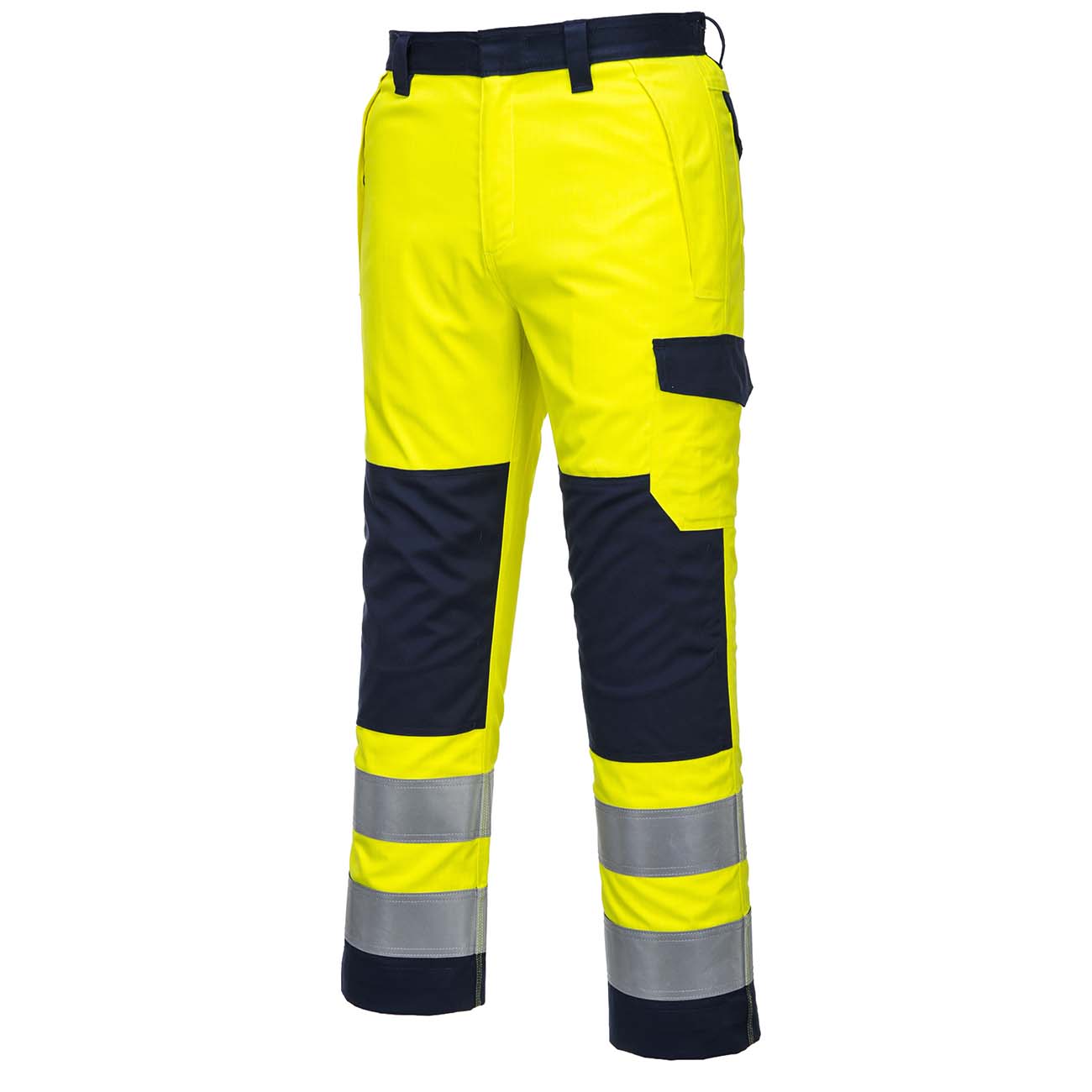 Portwest MV46 Hi-Vis Modaflame Trouser - Yellow/Navy