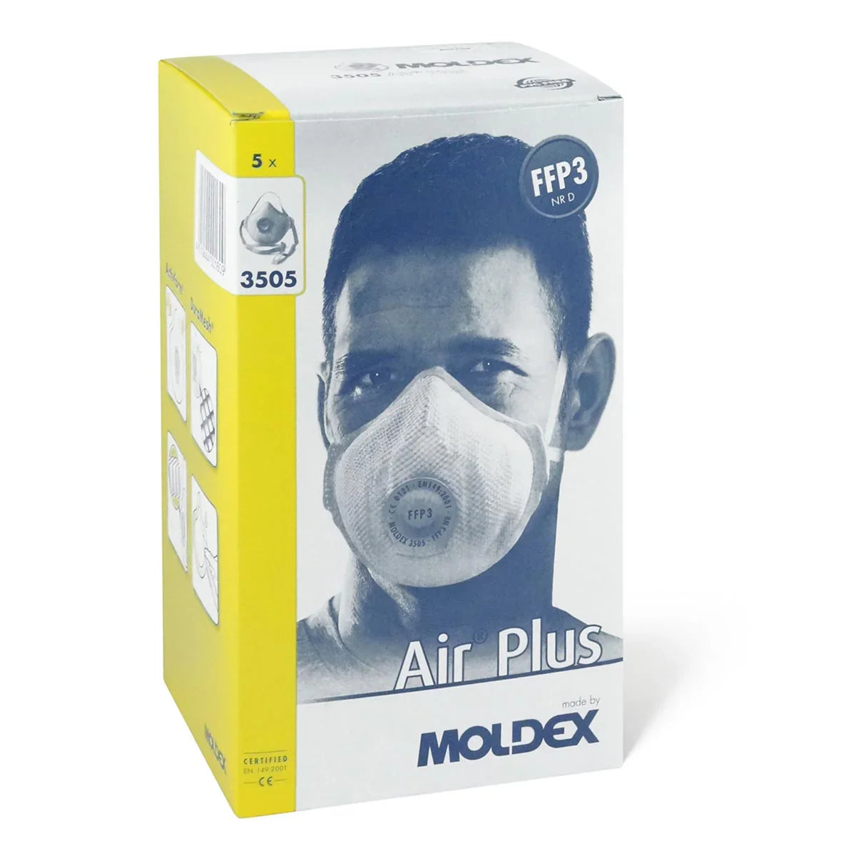 Moldex 3505 FFP3 Air Plus NR D Masks