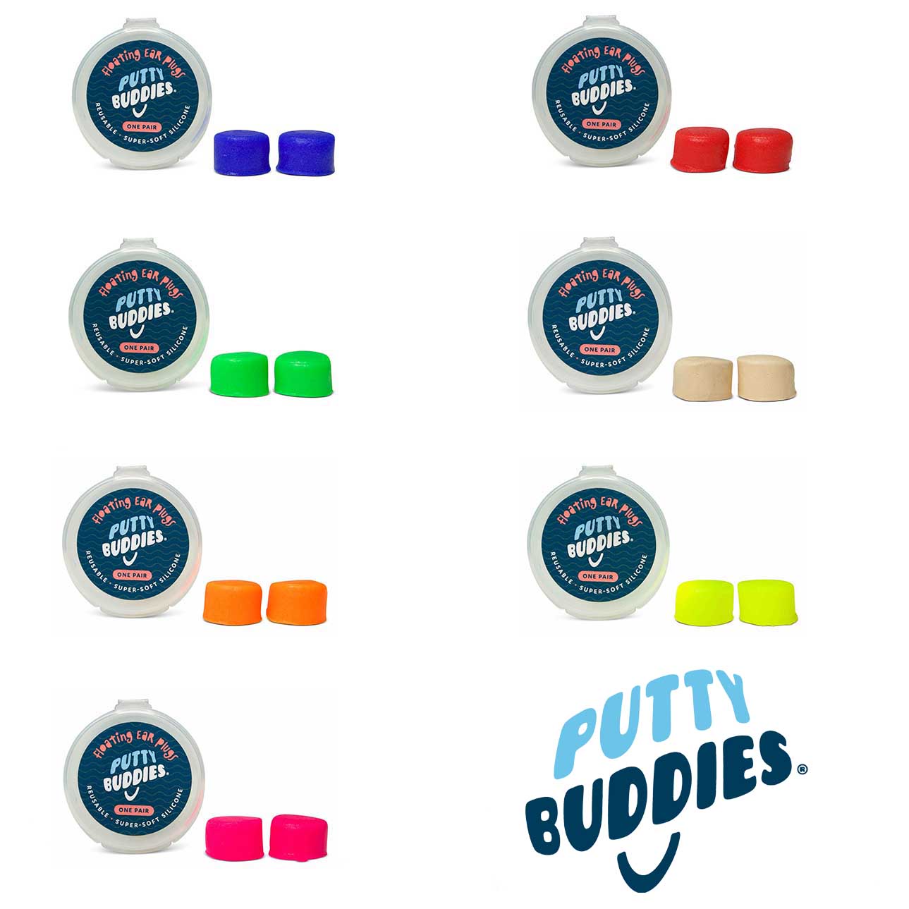 Putty Buddies Floating Ear Plugs - Single Pair