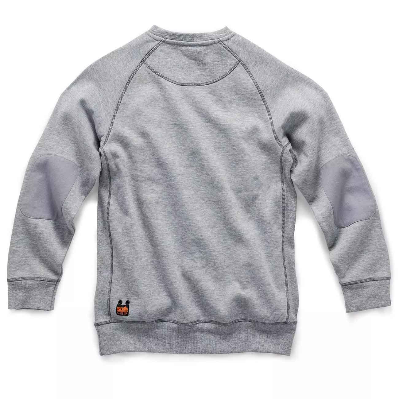 Scruffs Trade Sweatshirt Grey Marl Small Back