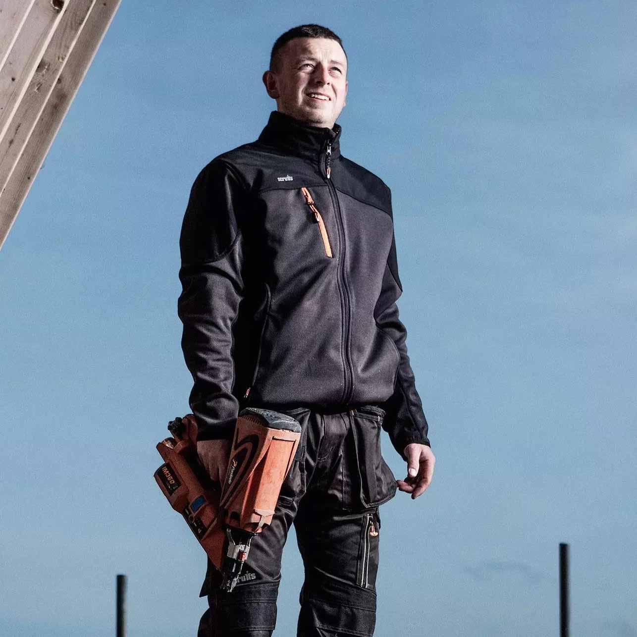 Scruffs Trade Tech Softshell Jacket Charcoal