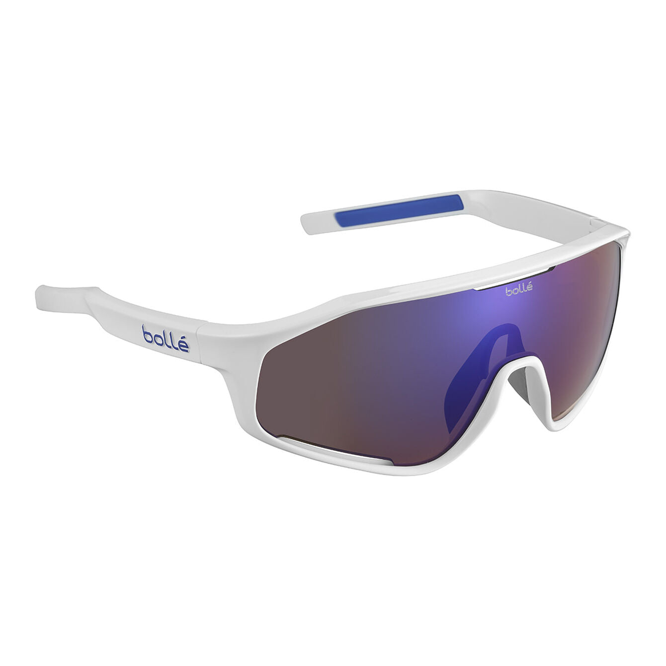 Bolle SHIFTER BS010006 Sunglasses - White Shiny - Brown Blue