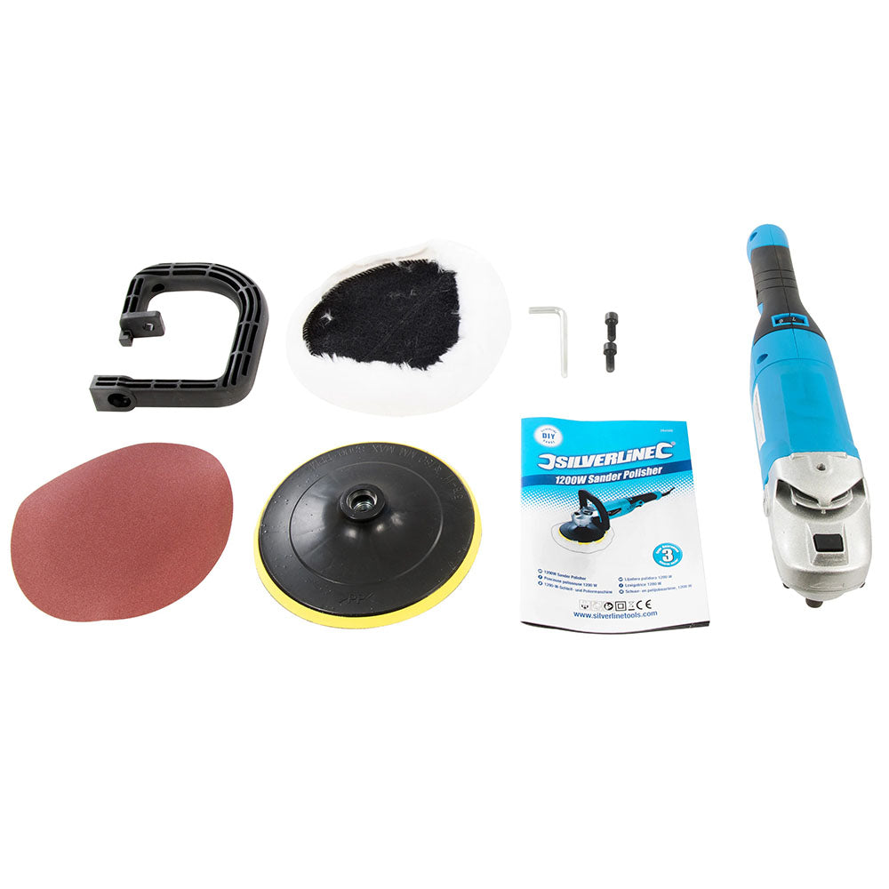 Silverline 264569 1200W Sander Polisher 180mm 6