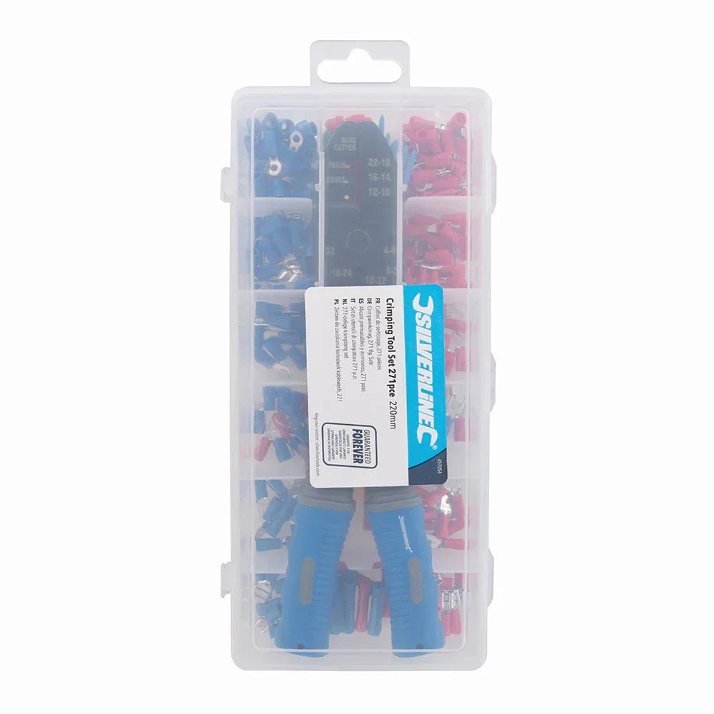 Silverline 457054 Crimping Tool Set 271 Pieces
