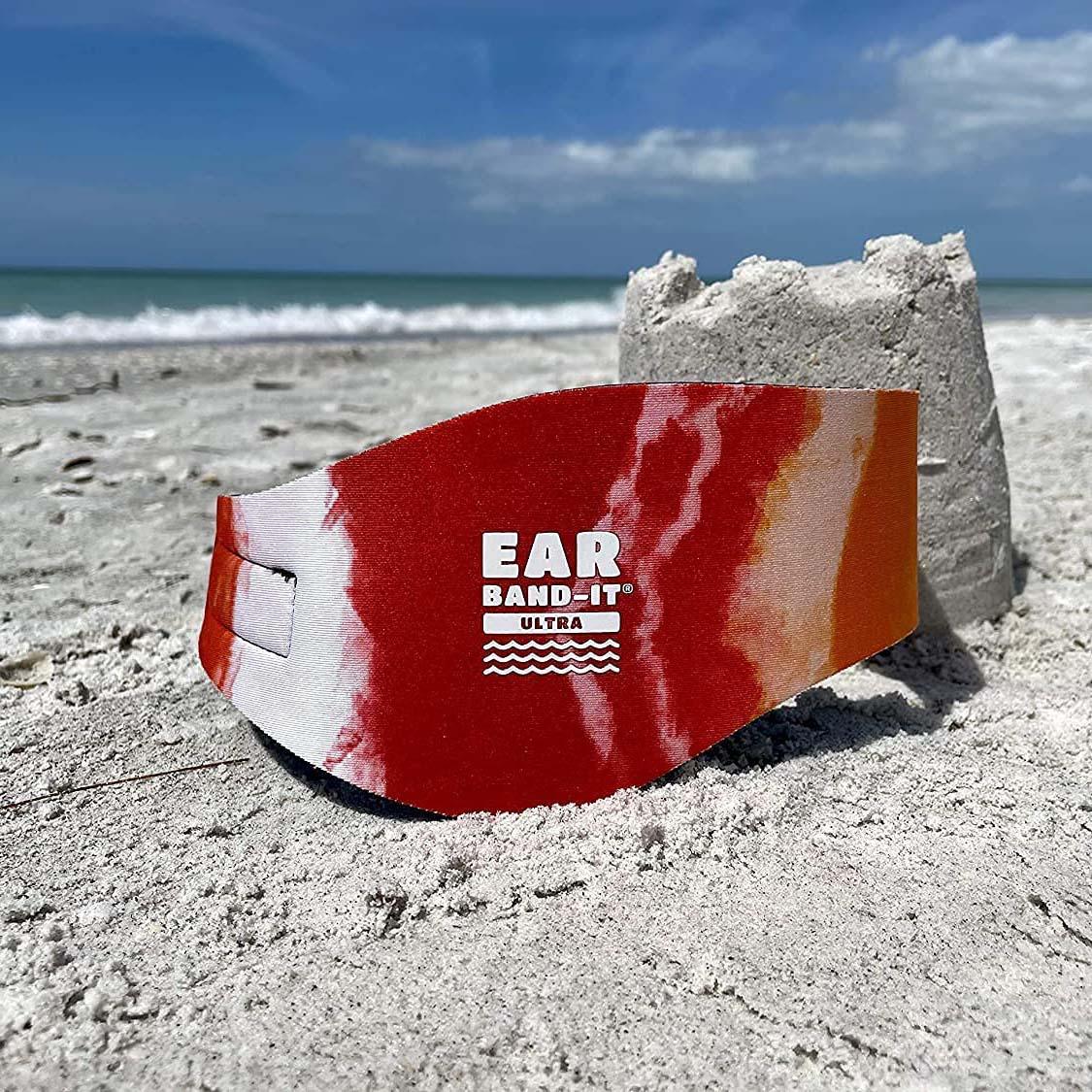 Ear Band-It Ultra Swimming Headband - Tie Dye Orange
