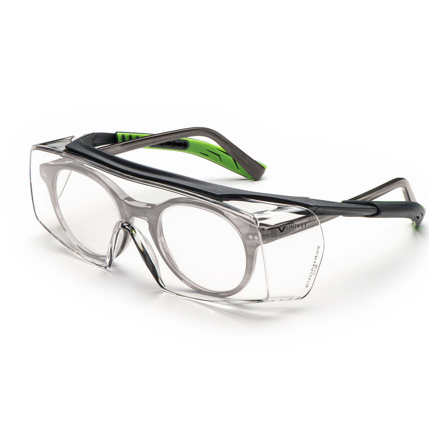 Univet 5X7 Clear Plus OTG Safety Glasses - 5X7.03.11.00