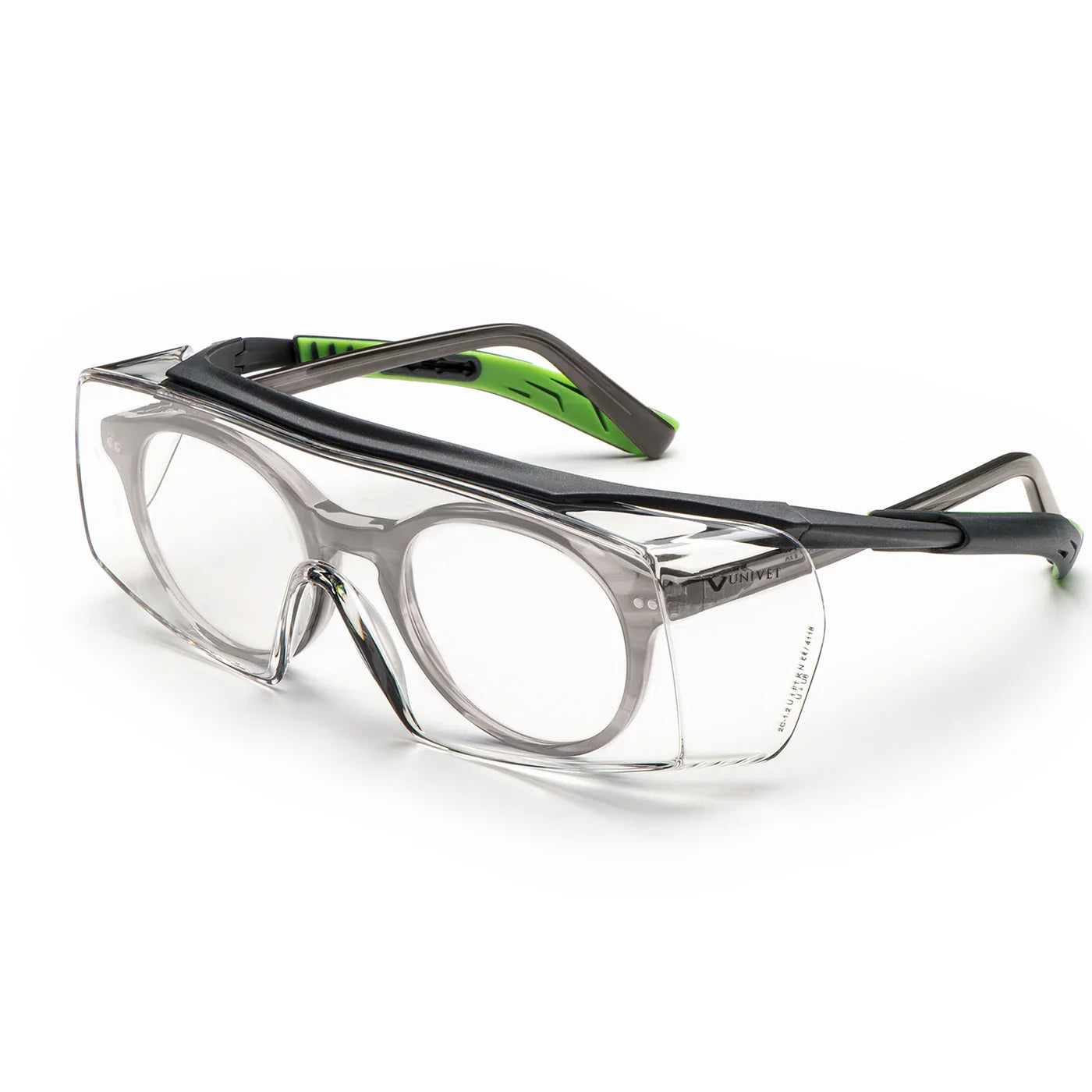 Univet 5X7 Clear Plus OTG Safety Glasses - 5X7.03.11.00