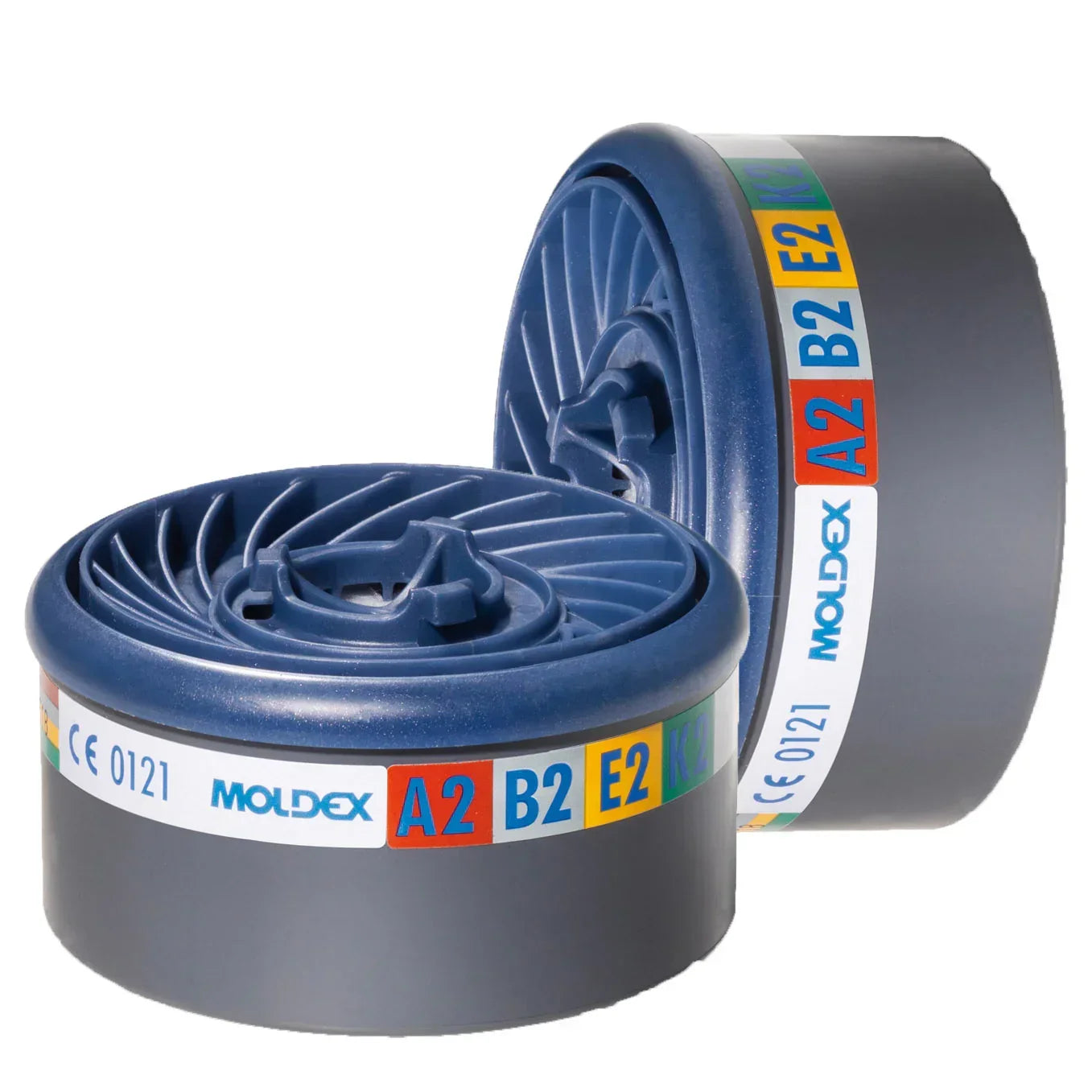 Moldex 9800 EasyLock A2B2E2K2 Gas Filters pair