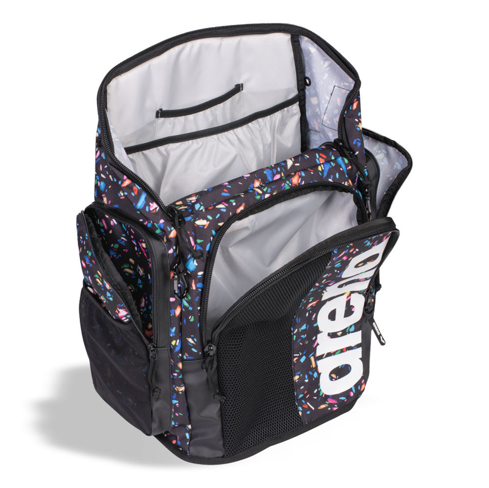 Arena Spiky III Allover Backpack 45 L Confetti-Black