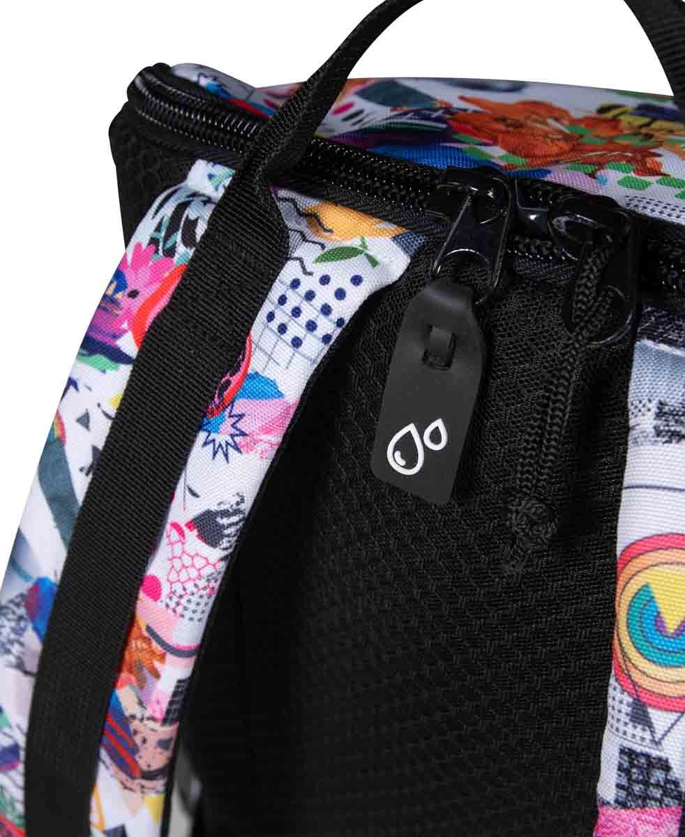 Arena One Go Allover Backpack 45L Collage detail