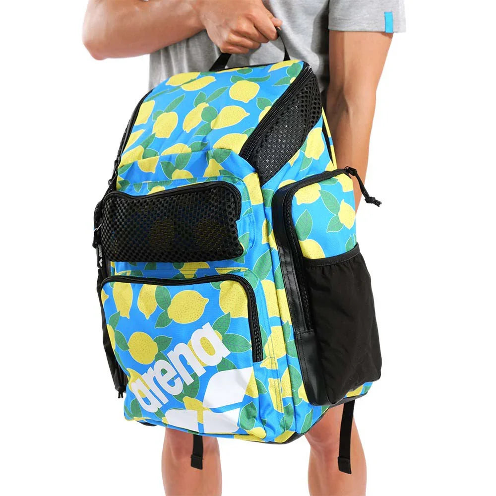 Arena Lemons One Go Allover Swim Sports Travel Backpack 45L