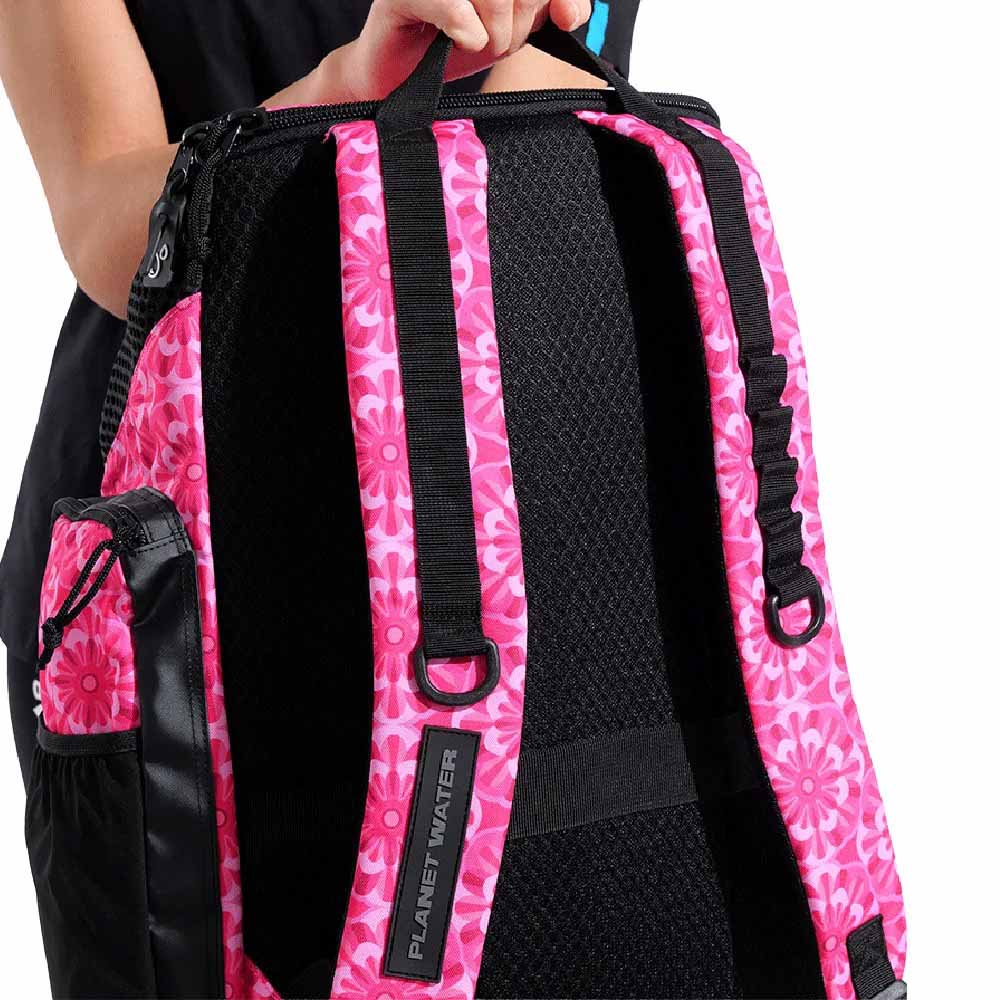 Arena One Go Allover Swim Sports Travel Backpack 45L - Floral Pink