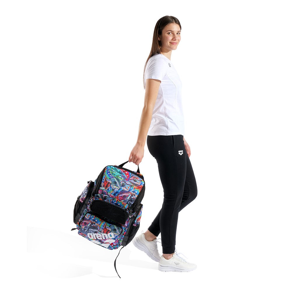Arena One Go Allover Swim Sports Travel Backpack 45L - Iguanas