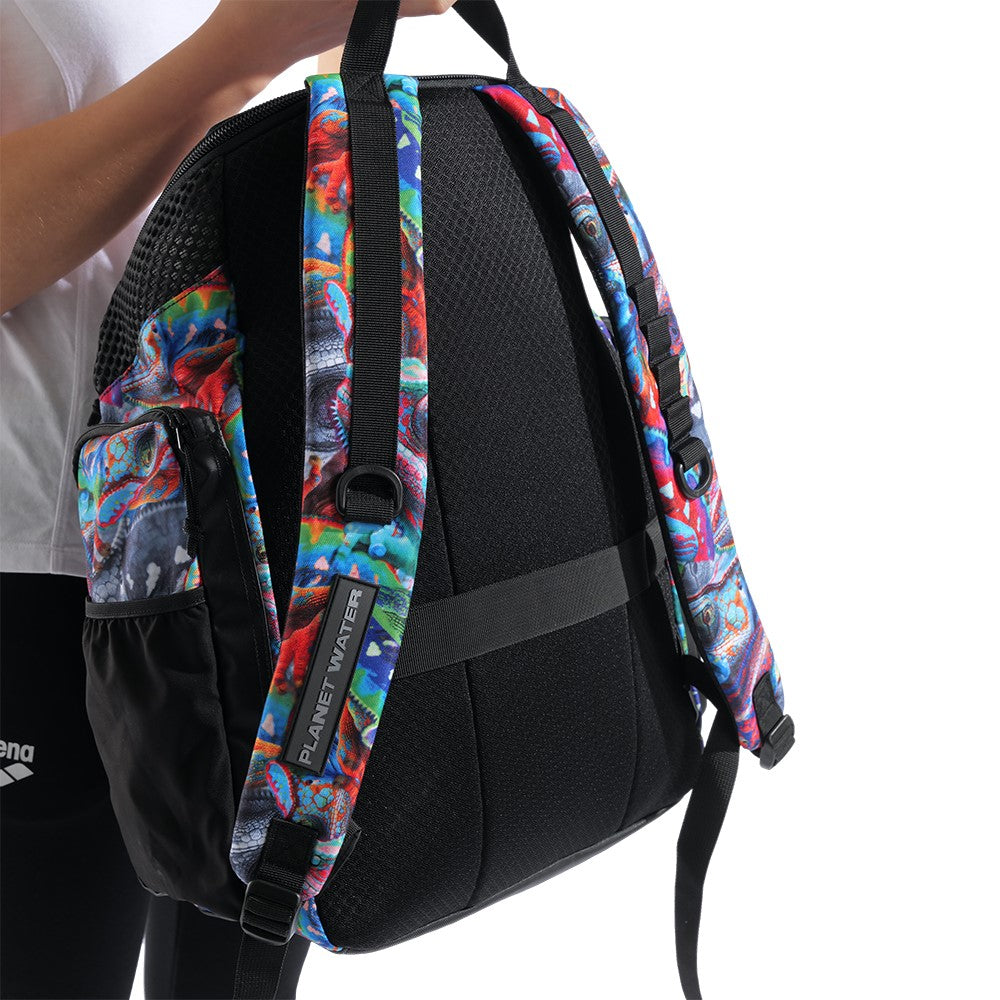 Arena One Go Allover Swim Sports Travel Backpack 45L - Iguanas
