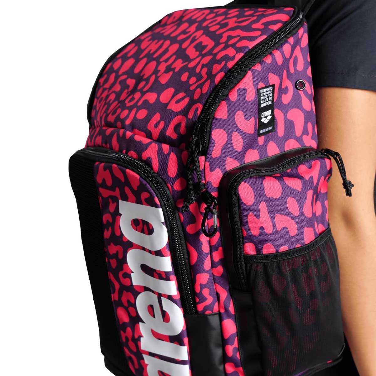 Arena Spiky III Allover Backpack 45 L Violet Geranium