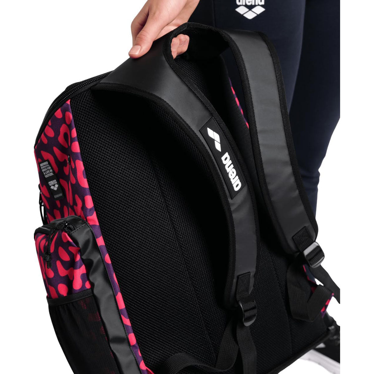 Arena Spiky III Allover Backpack 45 L Violet Geranium