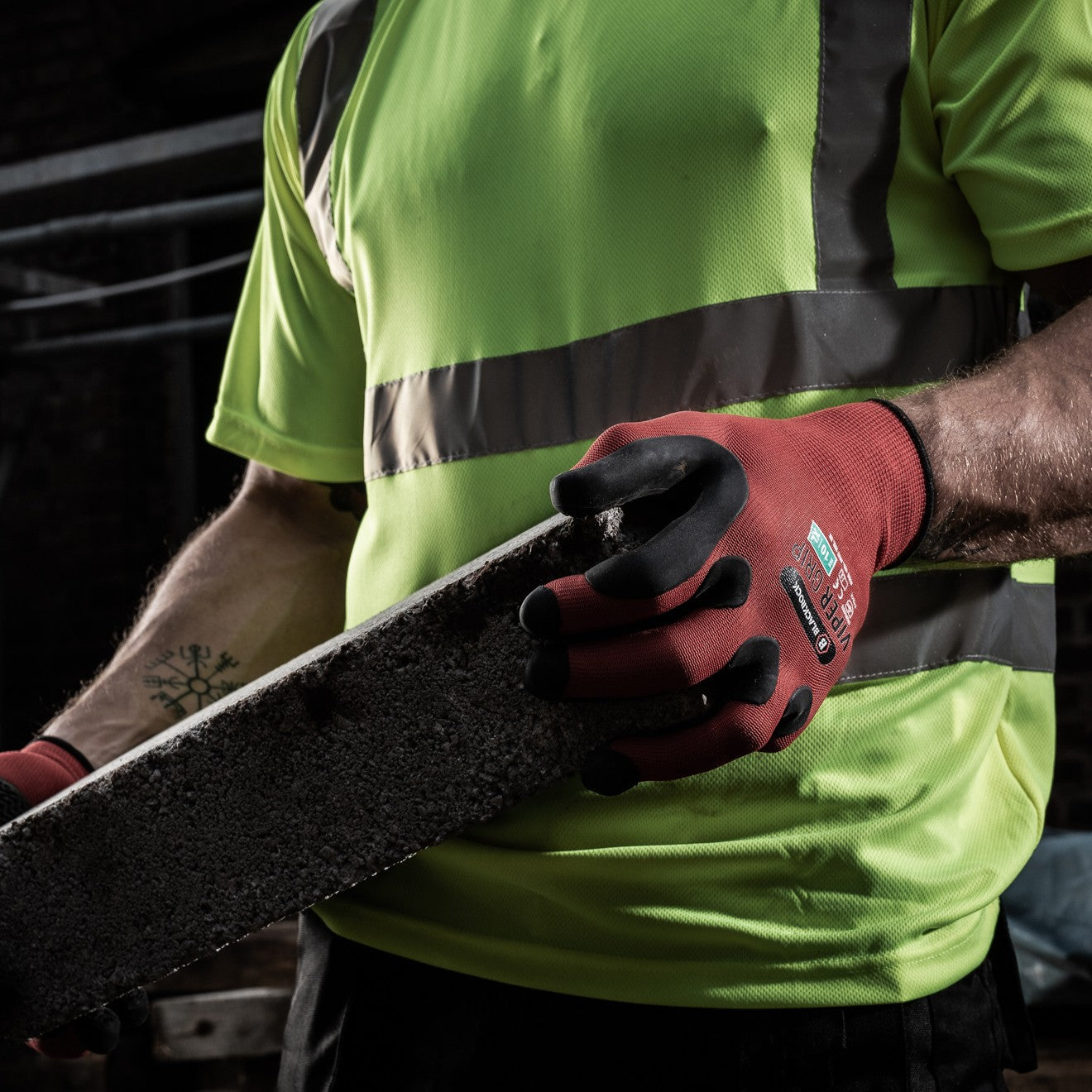 Blackrock Rubber Palm Viper Grip Gloves  Modle
