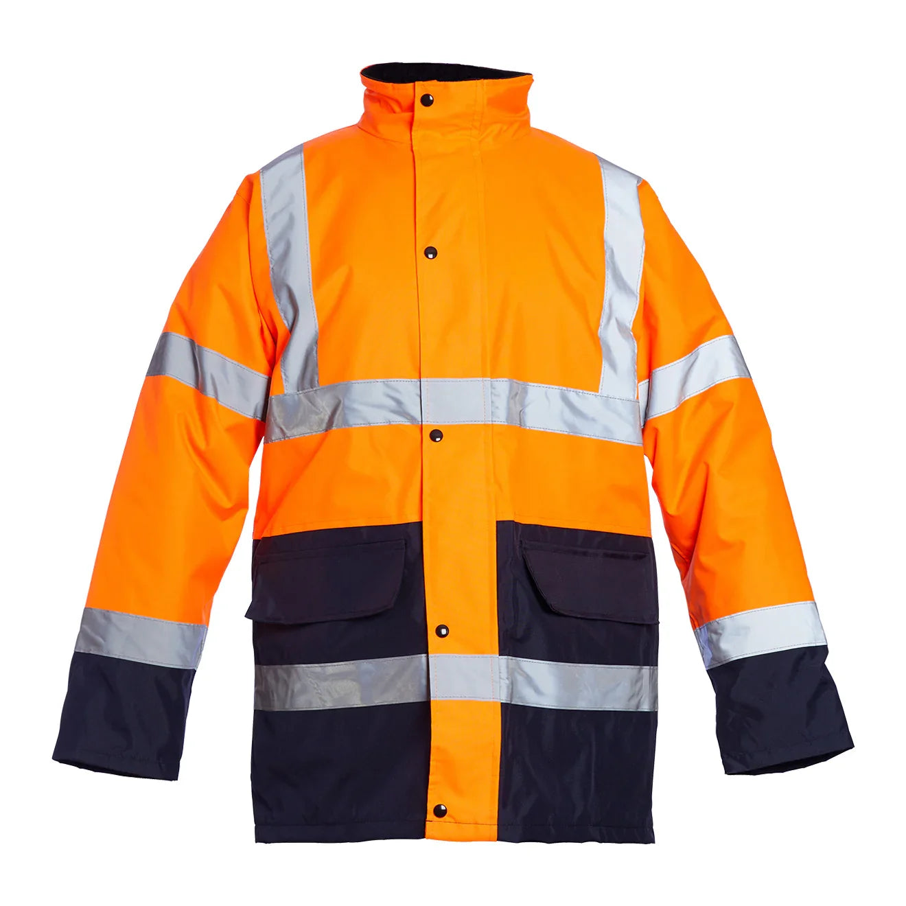 Blackrock Hi-Vis Two Tone Coat - Orange and navy