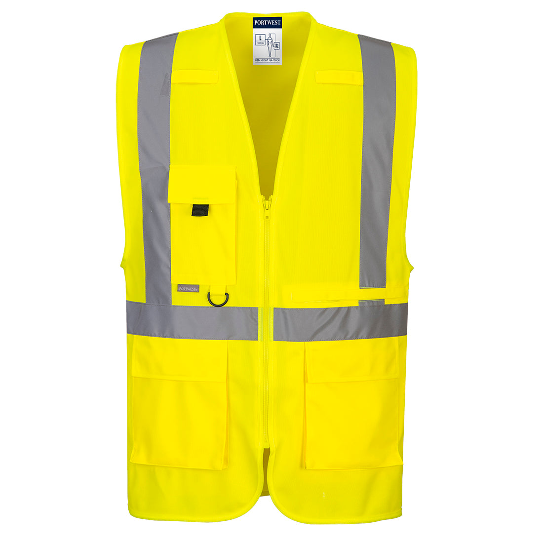 Portwest C357 Hi-Vis Tablet Pocket Executive Yellow Vest 
