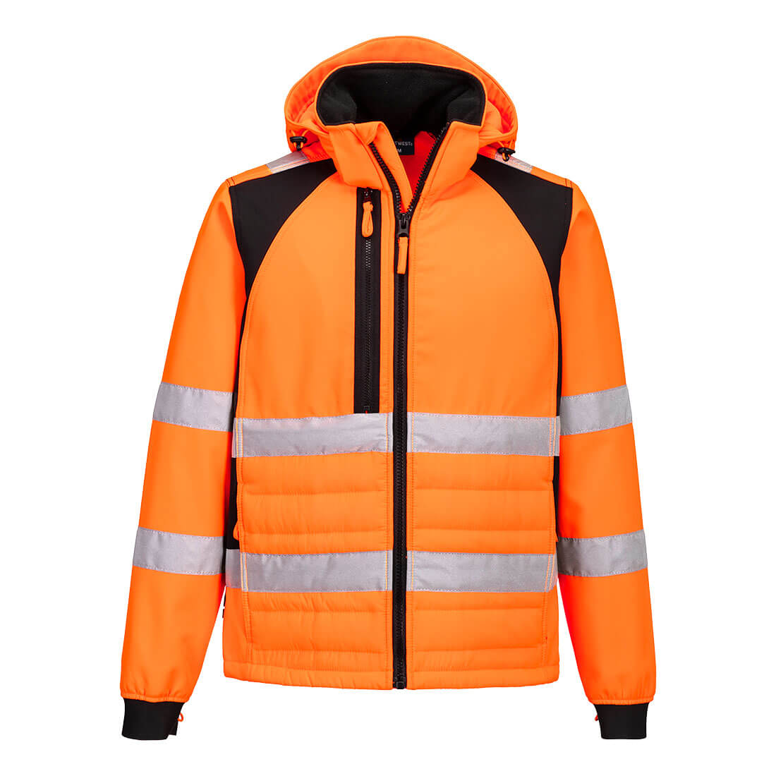 Portwest CD863 WX2 Eco Hi-Vis Hybrid Jacket Orange Black