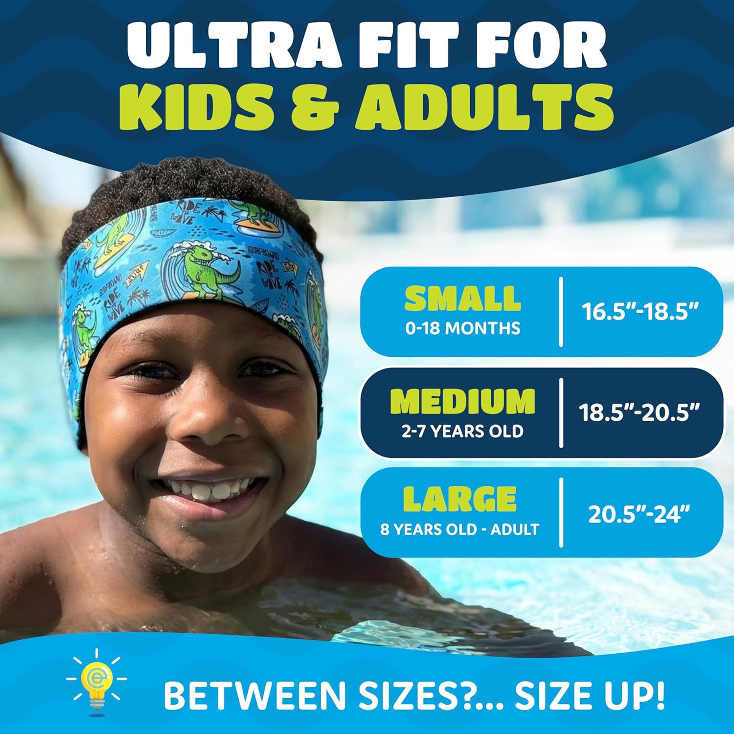 Ear band it Ultra swimming headband size chart