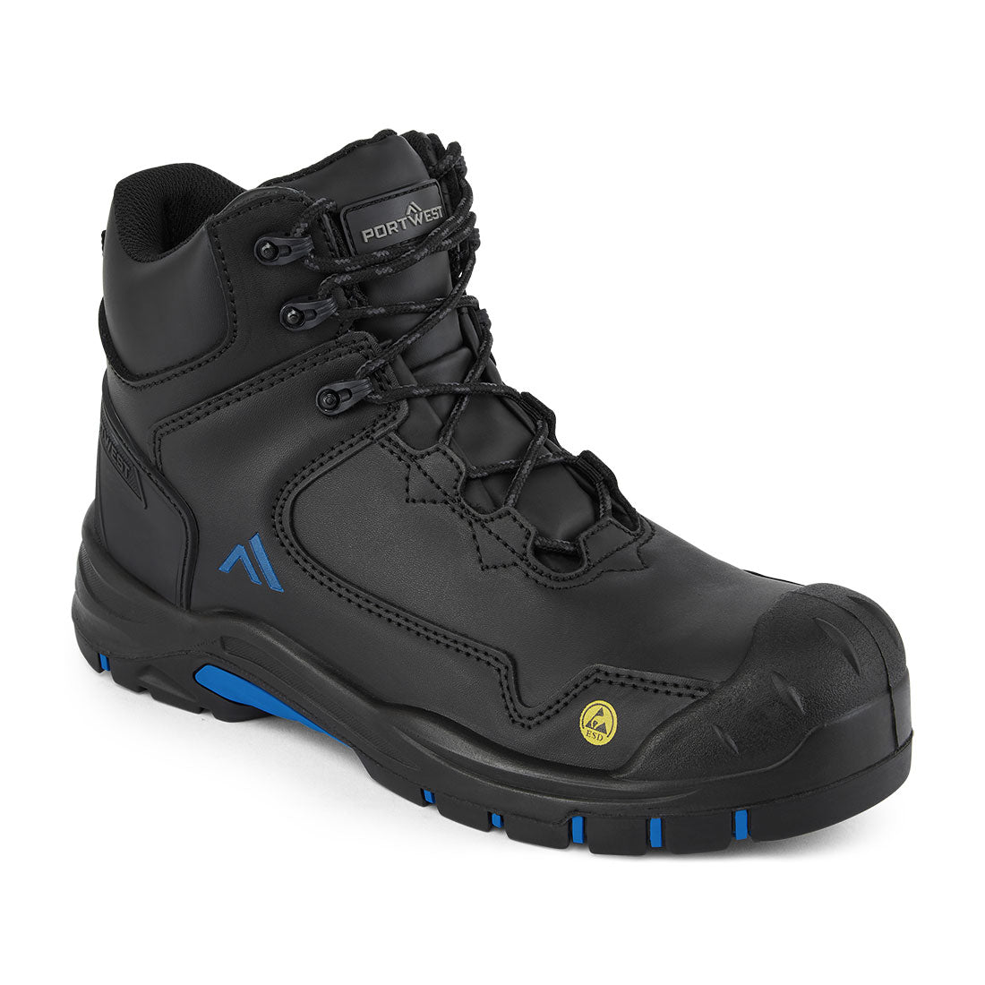 Portwest FC18 Composite Action Leather Mid Boot - FC18BKB