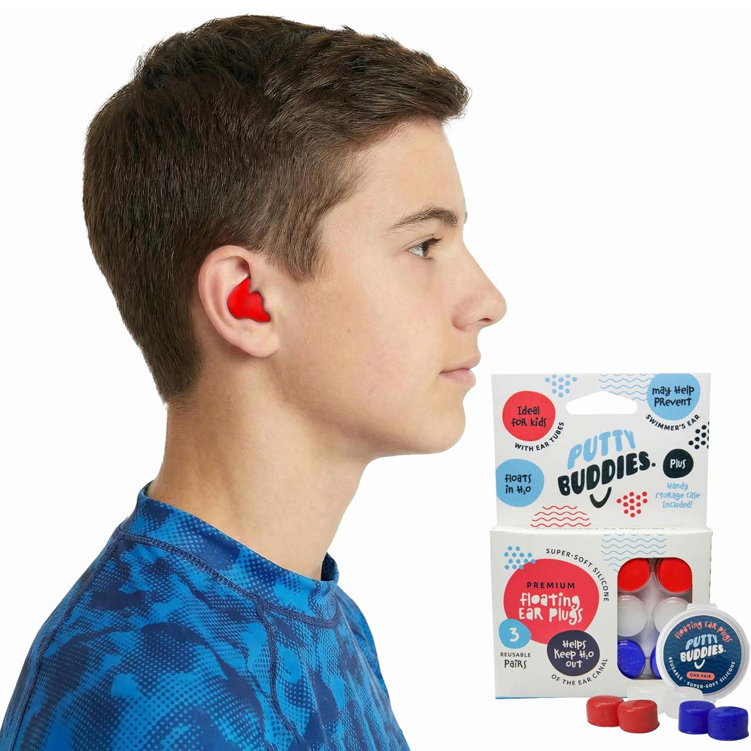 Putty Buddies Floating earplugs_RWB