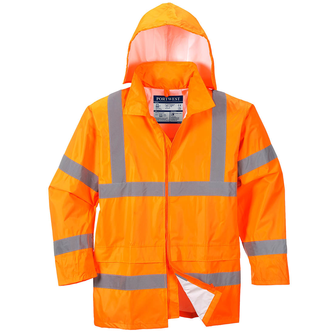 Portwest H440 Hi-Vis Rain Jacket Orange 1
