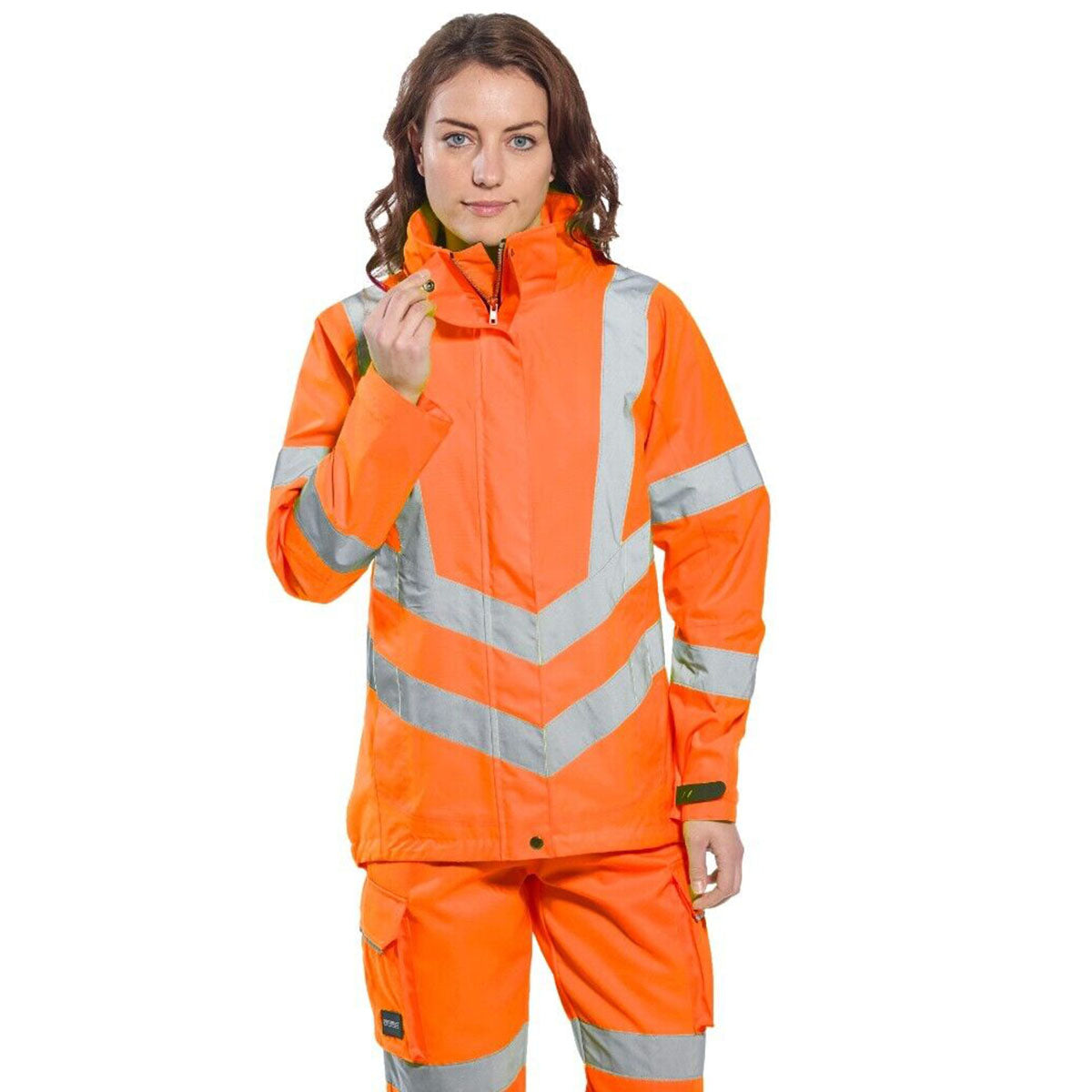 Portwest LW70 Hi-Vis Women's Breathable Rain Jacket Orange