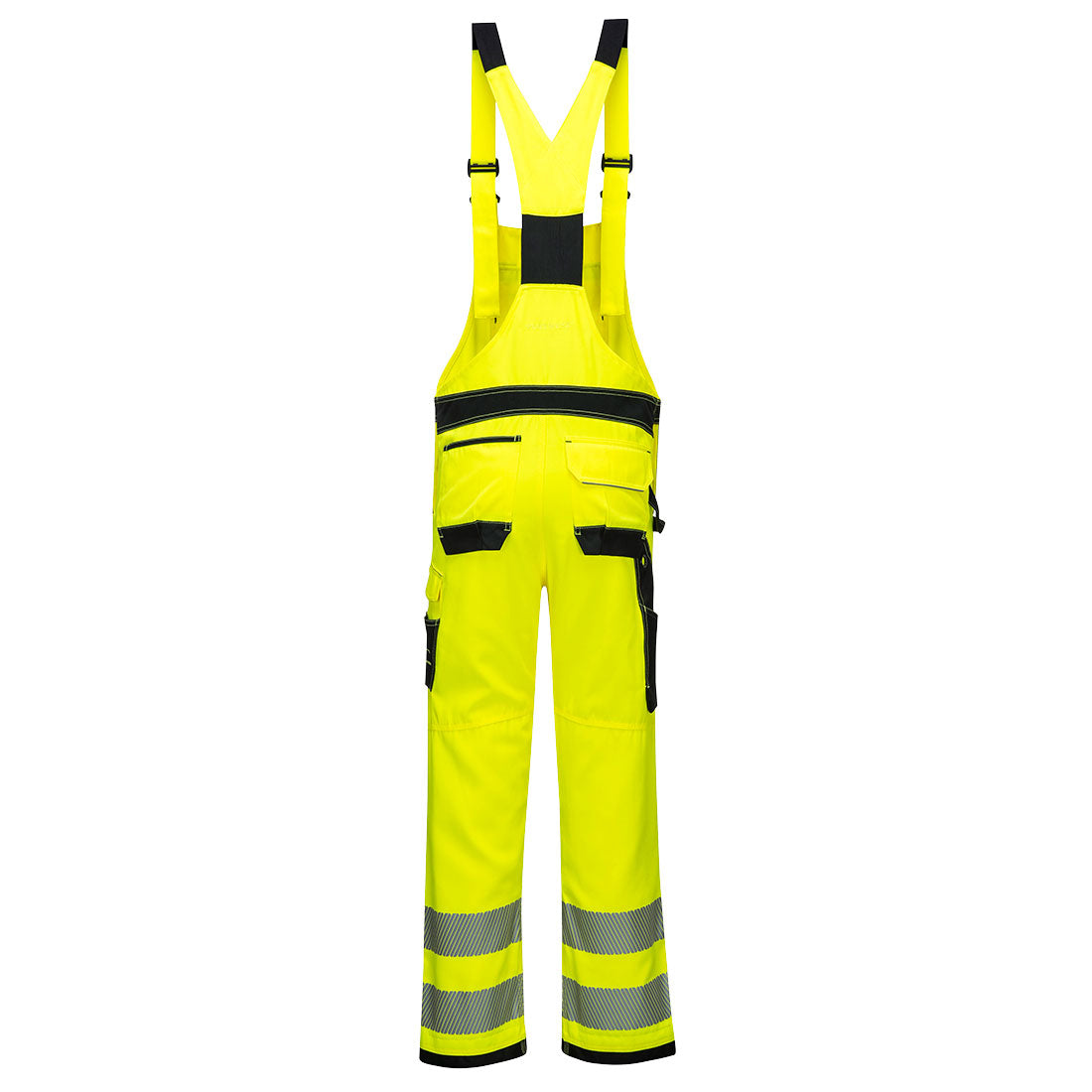 Portwest PW3 Hi-Vis Bib and Brace - Yellow/Black