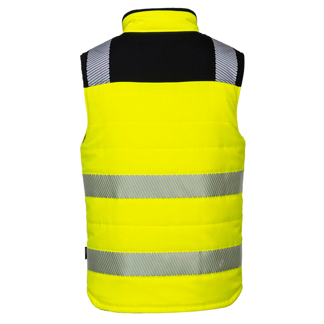 Portwest PW3 Hi-Vis Reversible Bodywarmer Yellow/Black