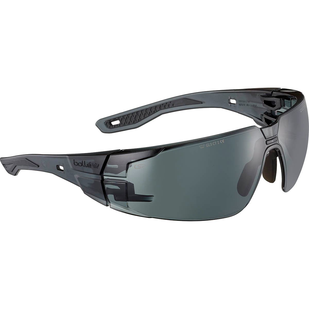 Bolle RUSH 2.0 Smoke Safety Glasses RUSHMN20E