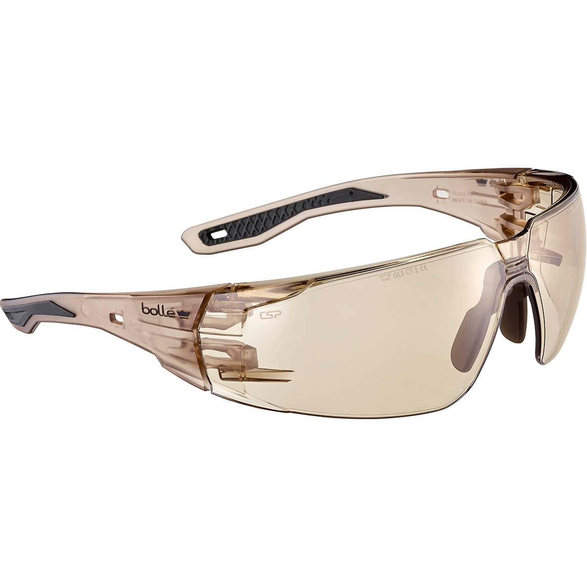 Bolle RUSH 2.0 Safety Glasses Copper Lens RUSHMN30E