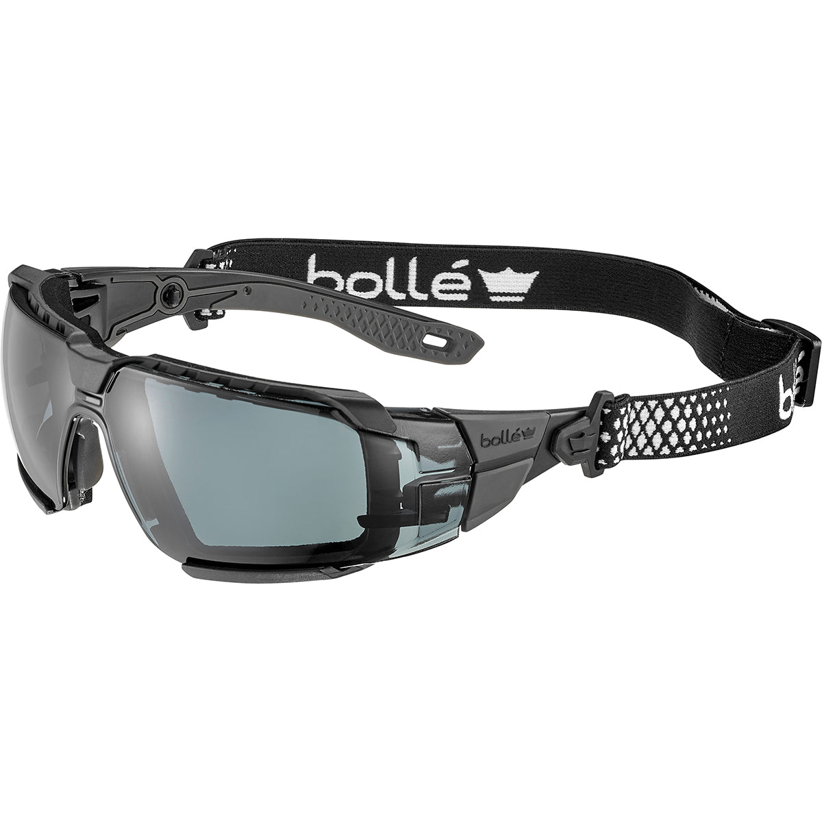Bolle RUSH+ 2.0 XP Hybrid Smoke Lens Safety Glasses RUSXMN20E