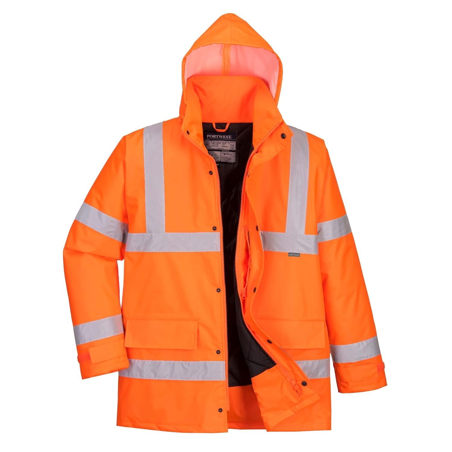 Portwest S460 Hi-Vis Winter Traffic Jacket Orange