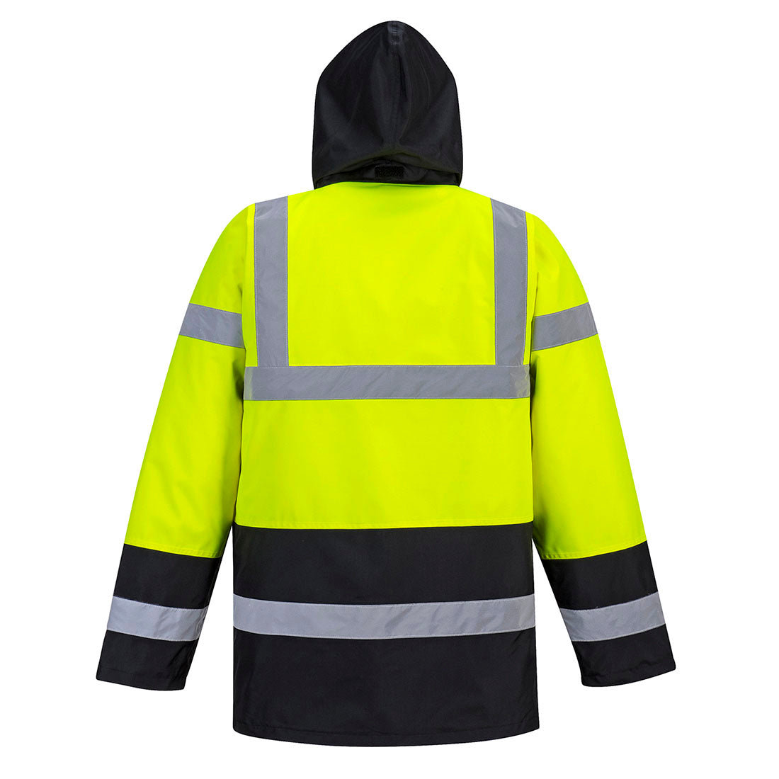 Portwest S466 Hi-Vis Contrast Winter Traffic Jacket - Yellow/Black 2