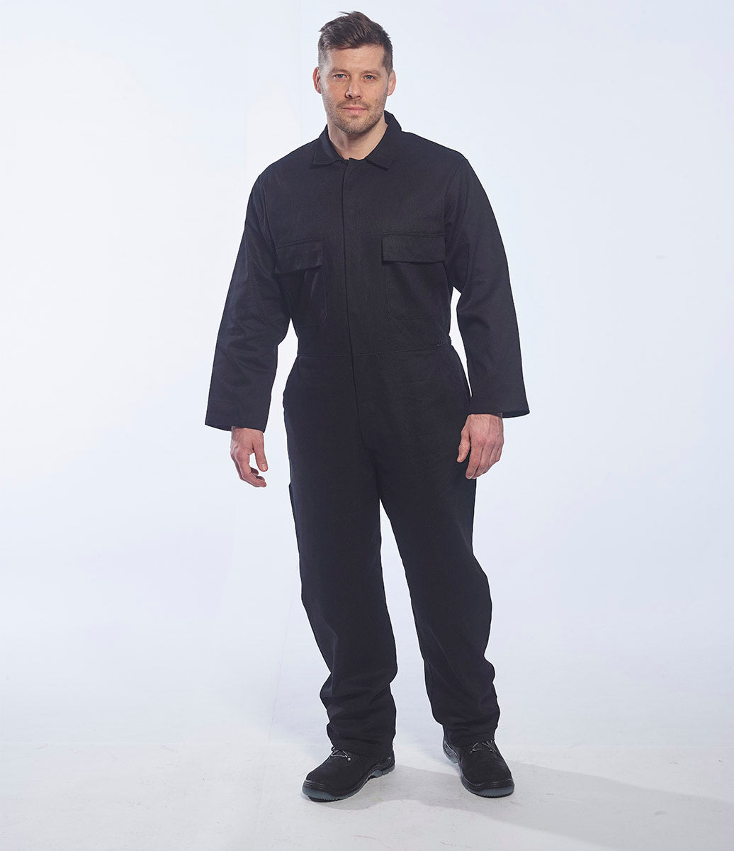 Portwest Euro Work Cotton Coverall Black 1