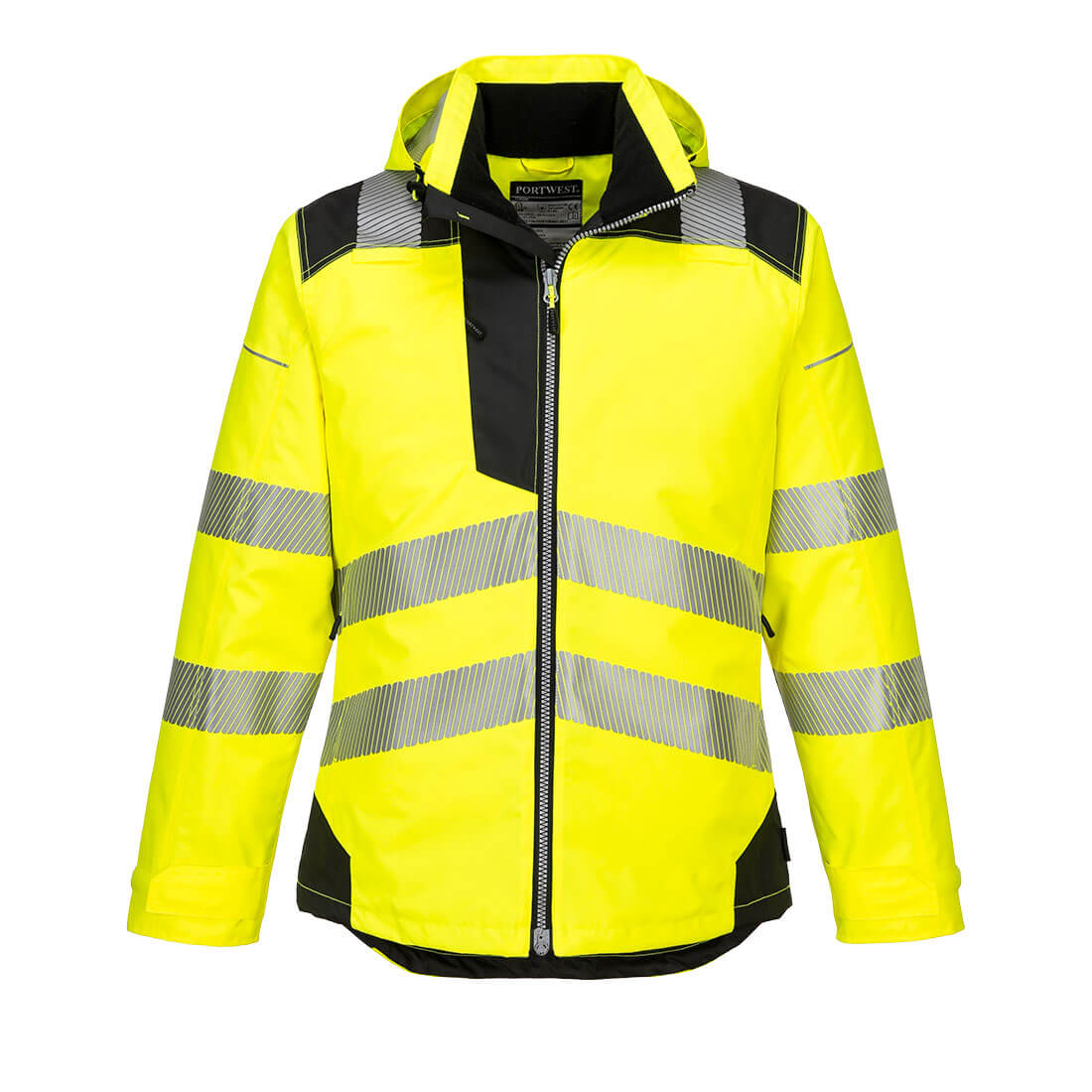 Portwest T400 PW3 Hi-Vis Winter Jacket  Yellow Black