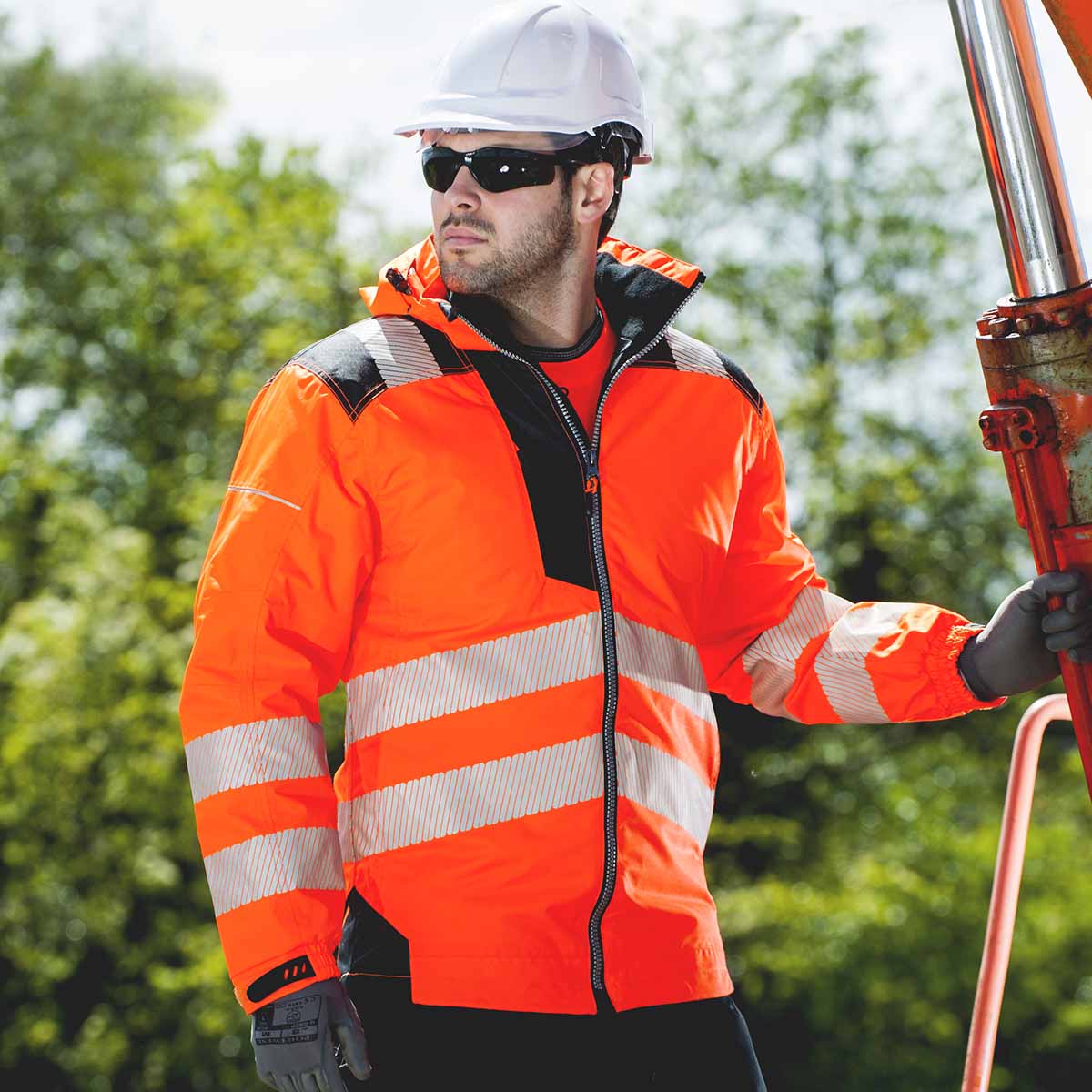 Portwest T400 PW3 Hi-Vis Winter Jacket - Orange