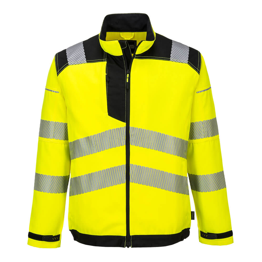 Portwest T500 PW3 Hi-Vis Work Jacket Yellow Black