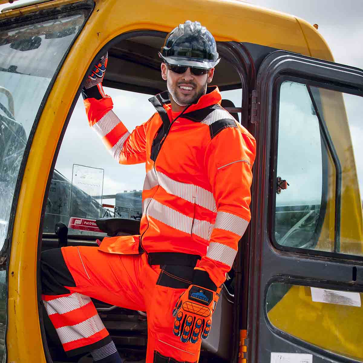 Portwest PW3 Hi-Vis Work Jacket - Orange