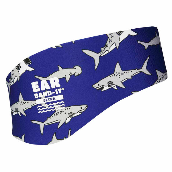 Ear Band-It Ultra Swimming Headband - Shark 1