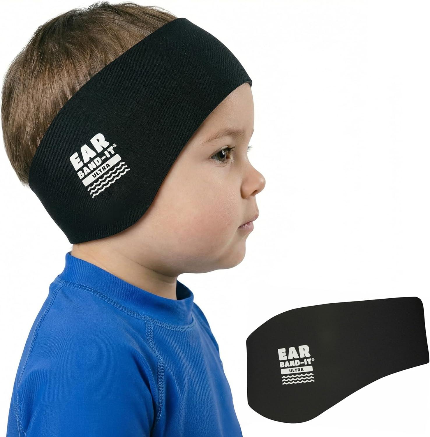 Ear Band it Ultra Black swimming Headband Small size