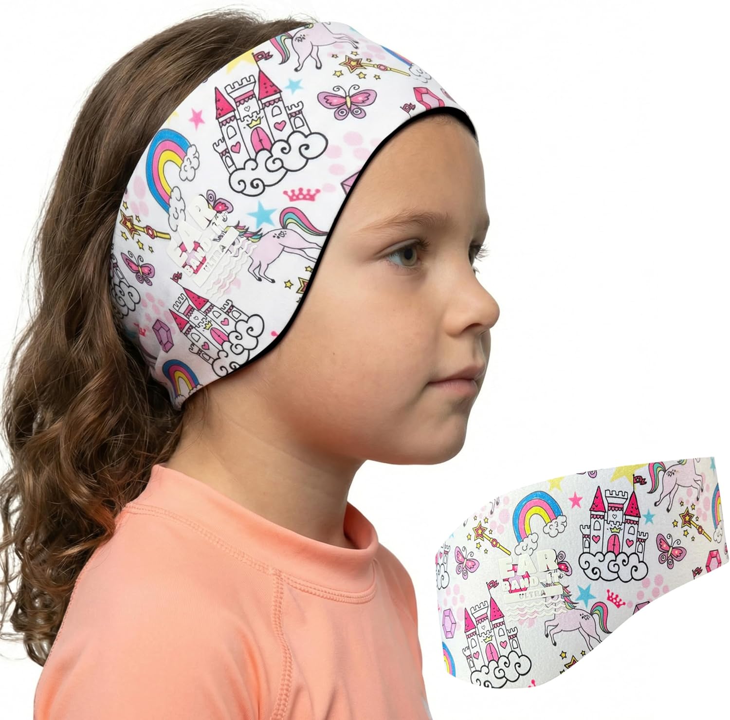 Young girl wearing Ear Band it Ultra Swimming headband Medium