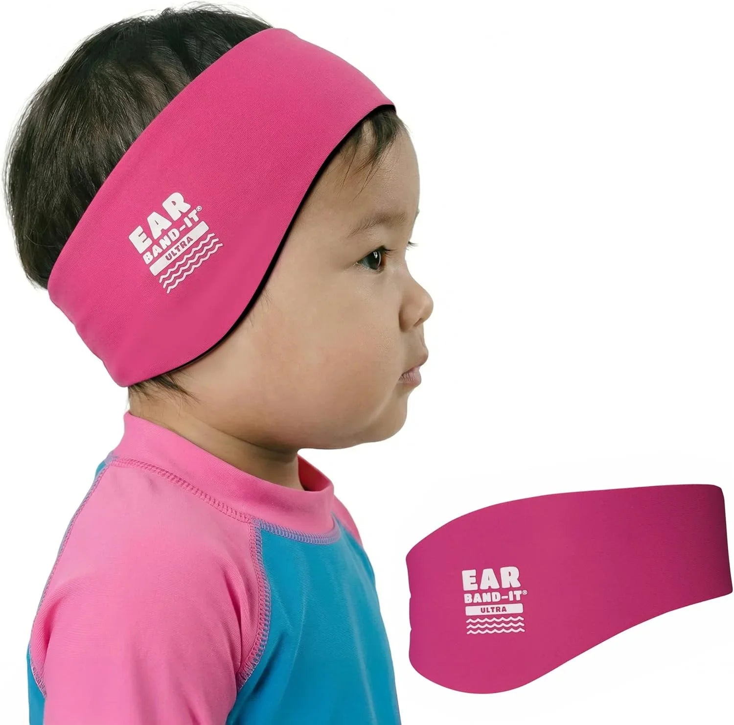 Ear Band it Ultra Pink swimming Headband Small size