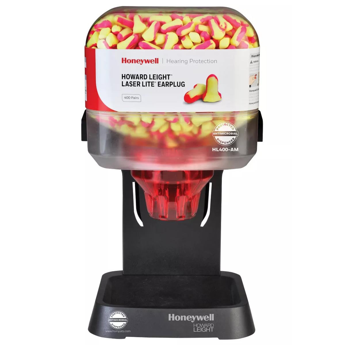 Honeywell Howard Leight HL400 Dispenser with 400 pairs Laser Lite Earplugs