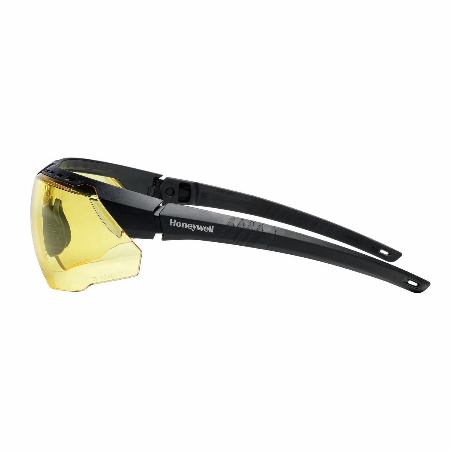 AVATAR Safety Glasses Honeywell 1034833 Black Frame Amber Lens